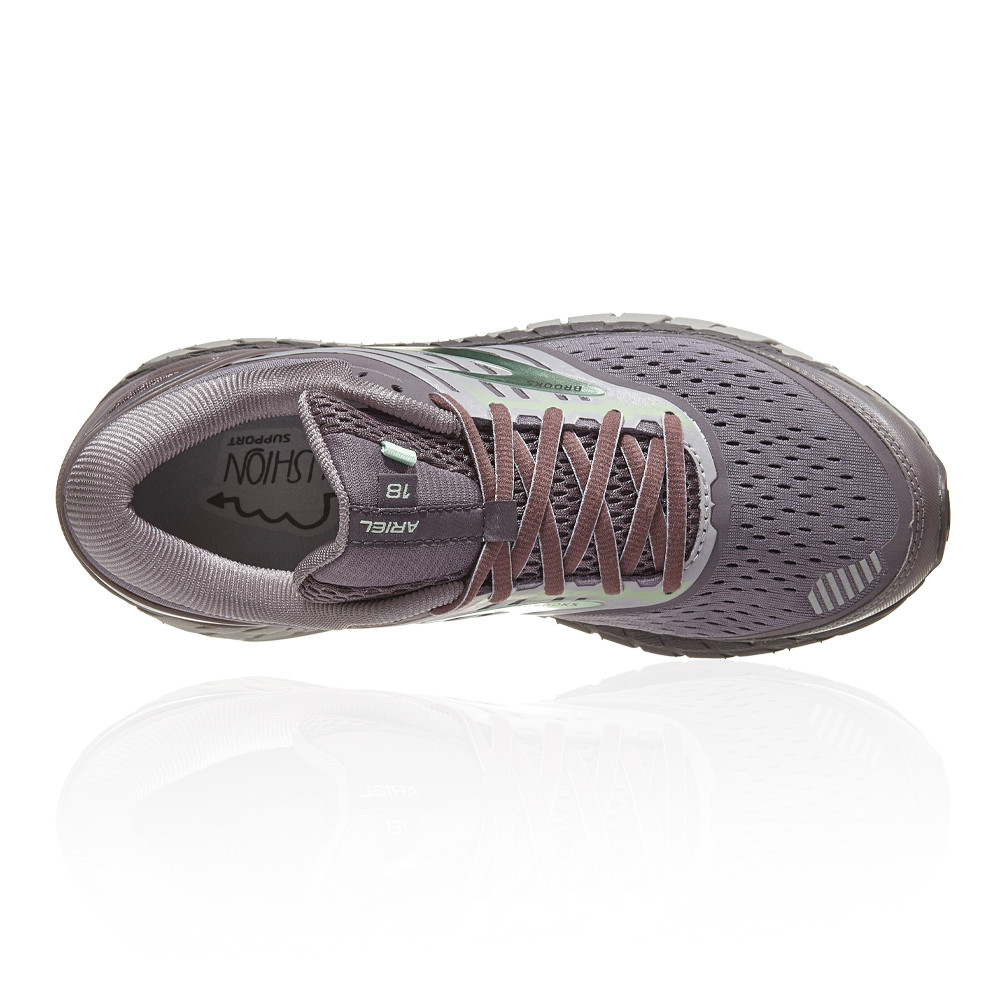 Brooks Womens Ariel /'18 Running Shoes Trainers Sneakers Grey Breathable