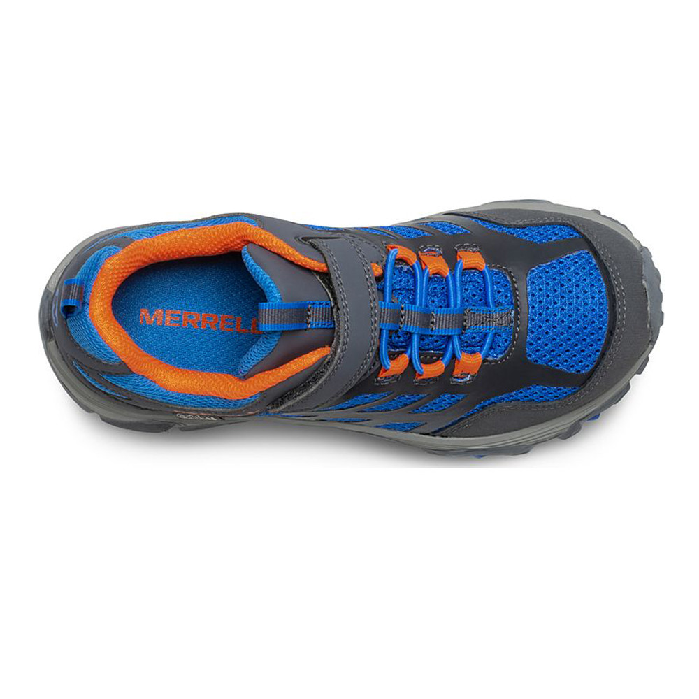 Blue Grey Sports Outdoors Merrell Boys MOAB FST A//C Waterproof Walking Shoes