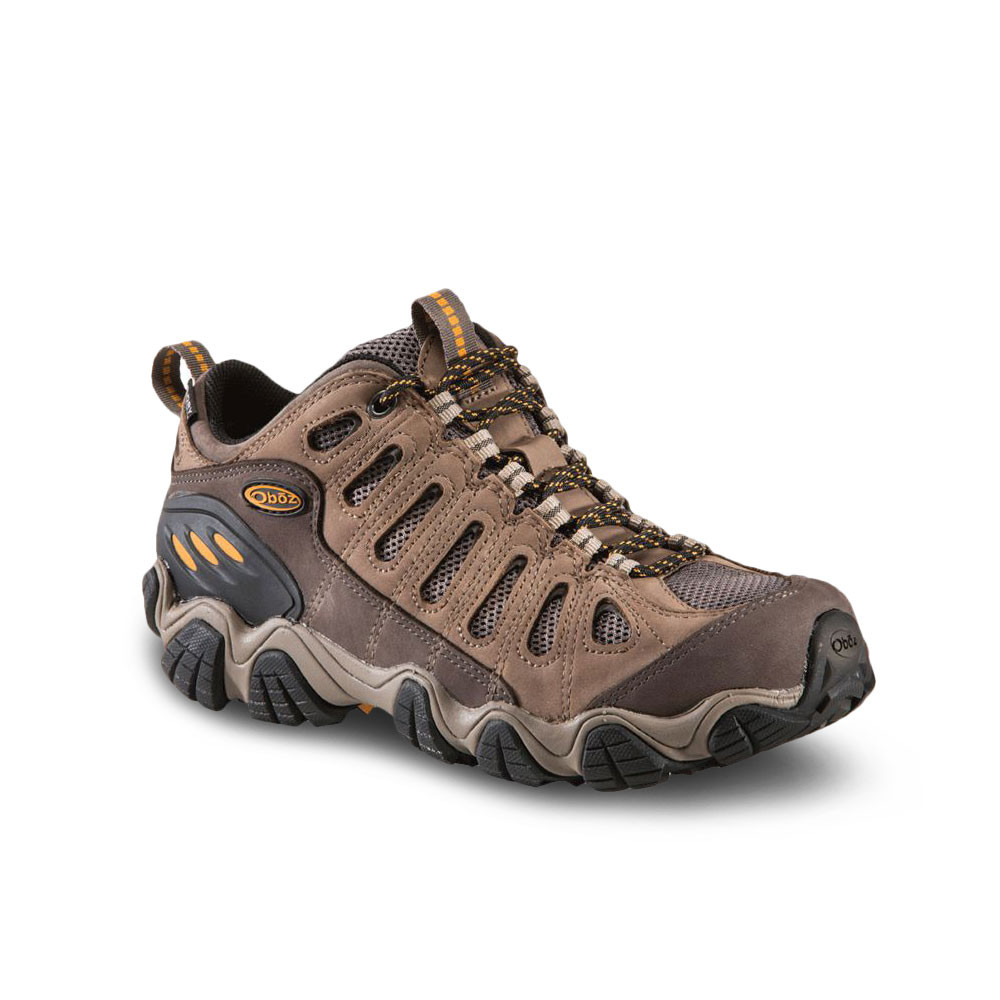 Oboz Sawtooth Low Bdry Mens Brown Walking Outdoors Sports Shoes Trainers