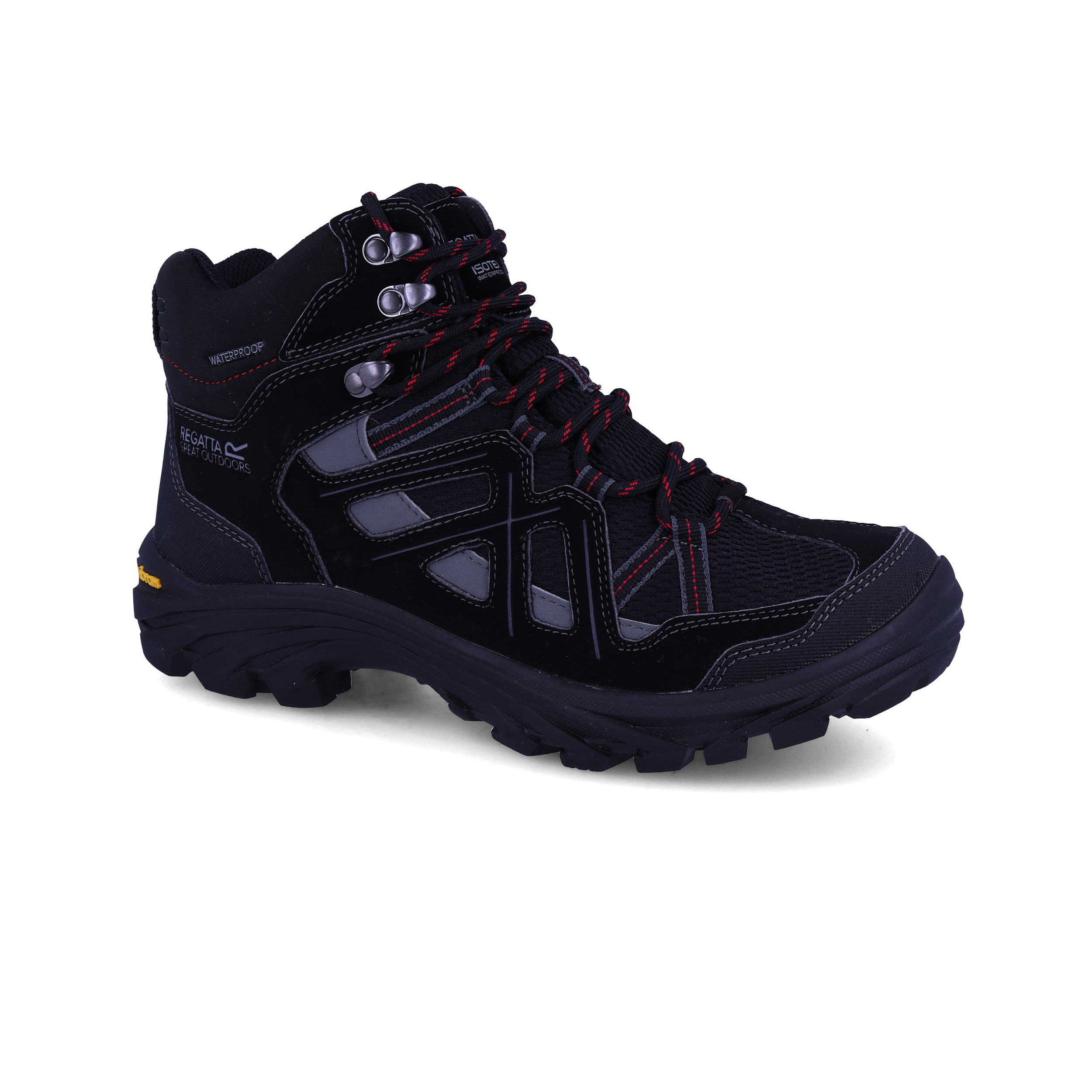 Regatta Homme Burrell II Marche Bottes Noir Sports Extérieur Résistant à l/'eau