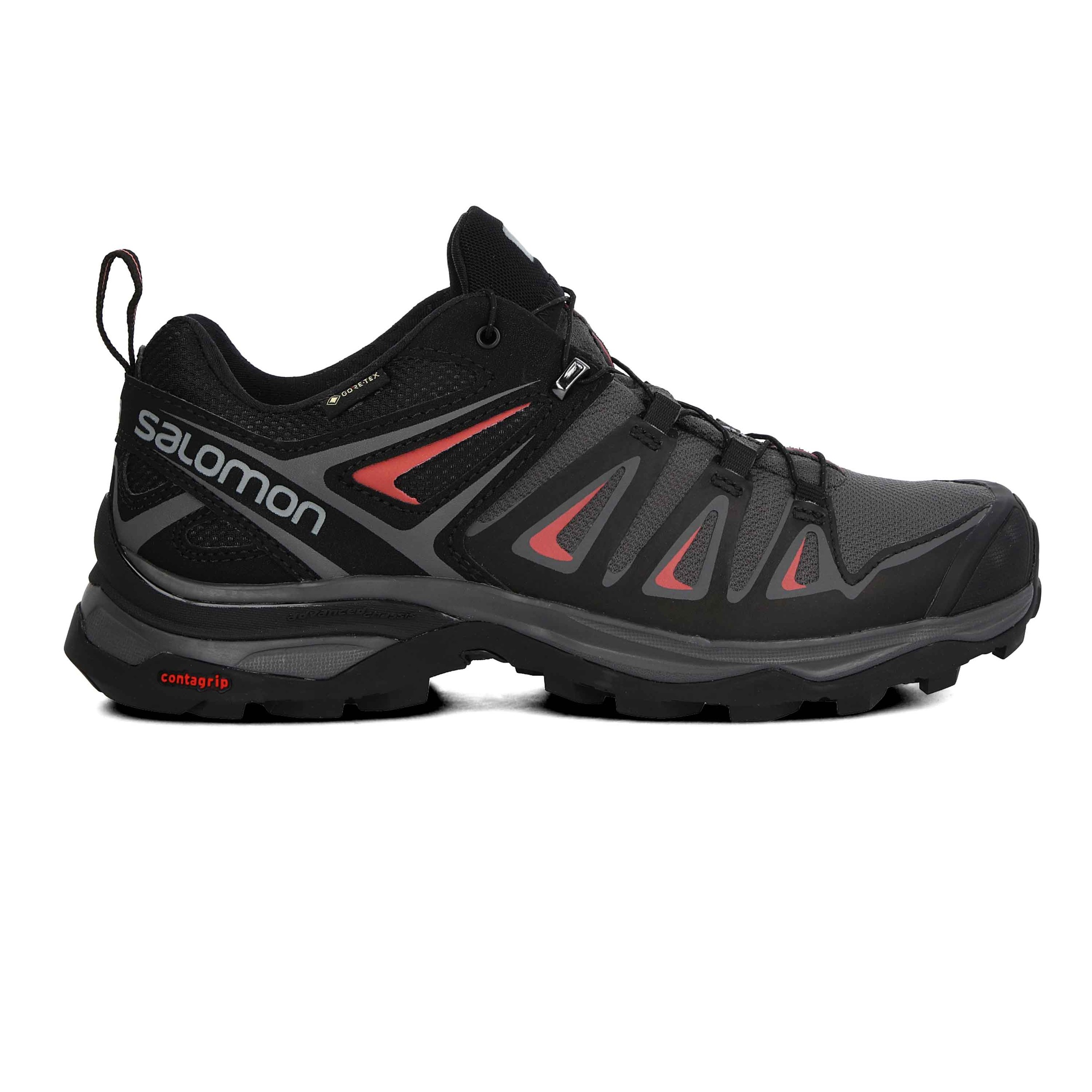 Salomon Donna Nero X Ultra 3 GTX Scarpe Da Passeggio Outdoor Stringate Trekking