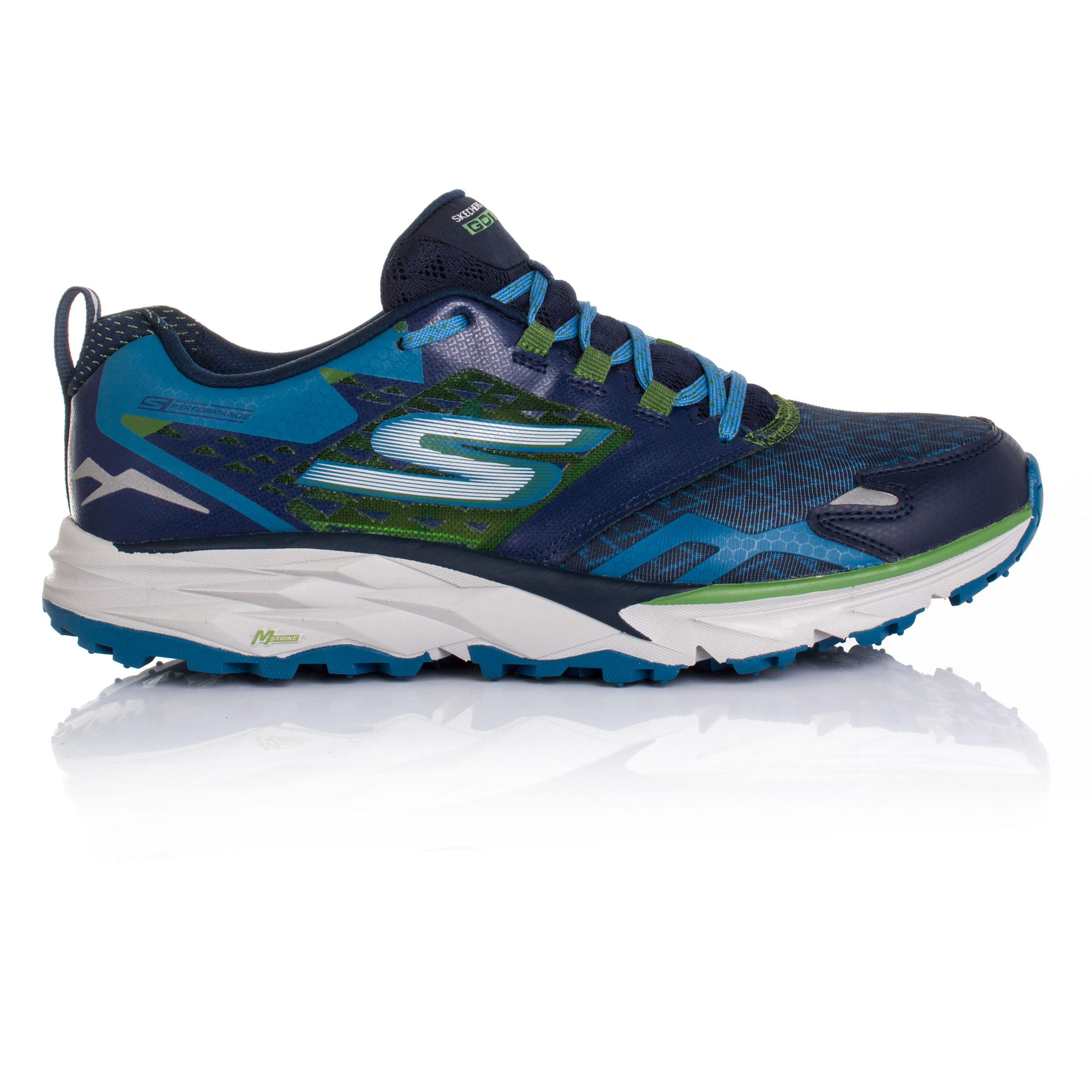 Skechers Go Mens Blue Trail Running Road Sports Shoes Trainers Pumps eBay