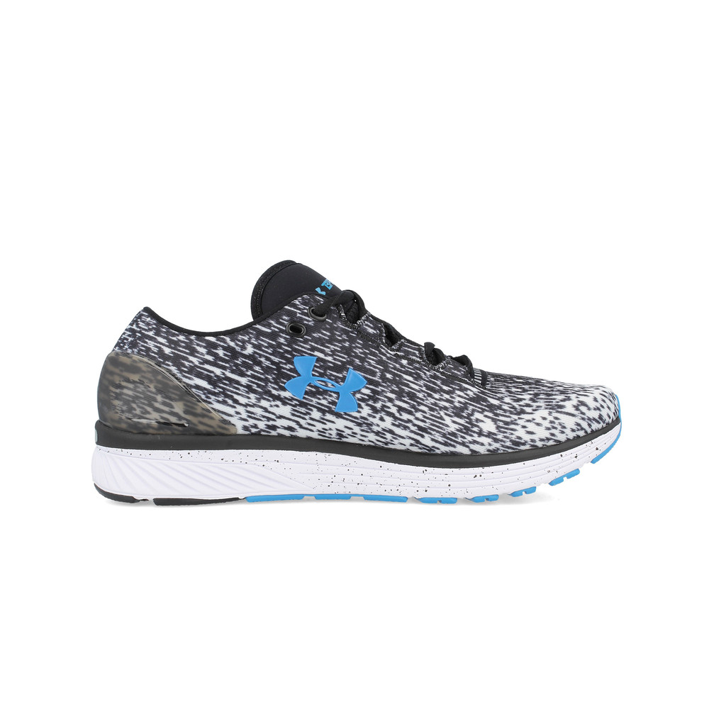 Under Armour Homme facturés Bandit 3 ombre Chaussure De Course Bleu Noir Blanc Baskets