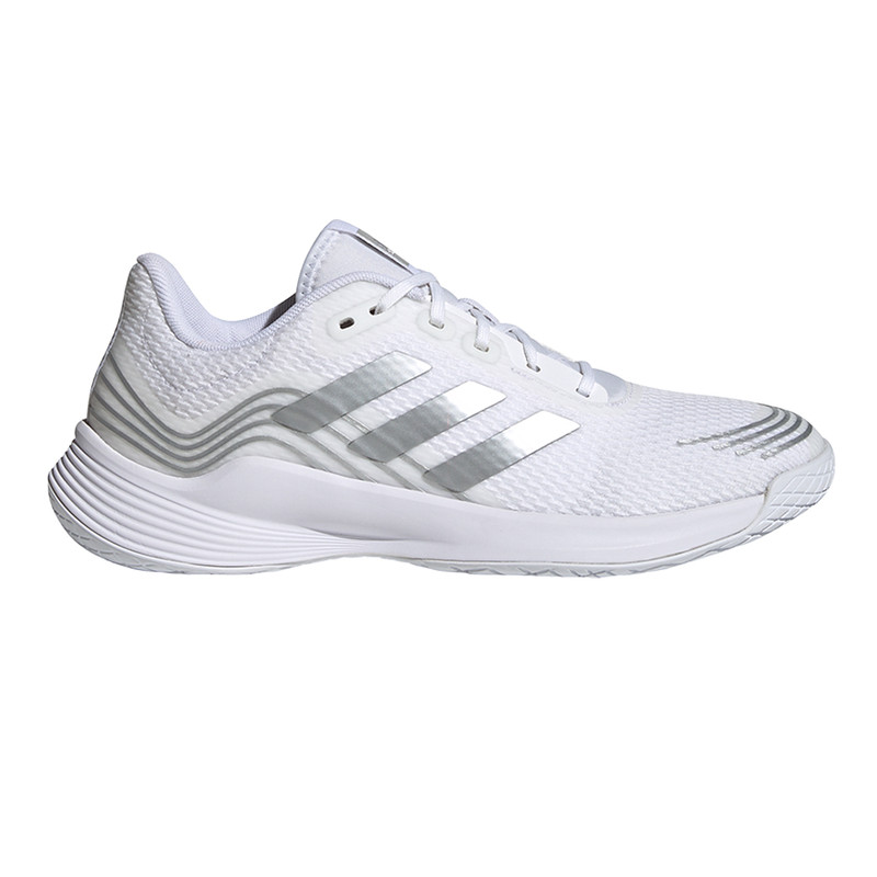 adidas gazelle silver green womens Adidas Netcourt Elite Netball Shoes (JR4456) – Province Sports main image 1