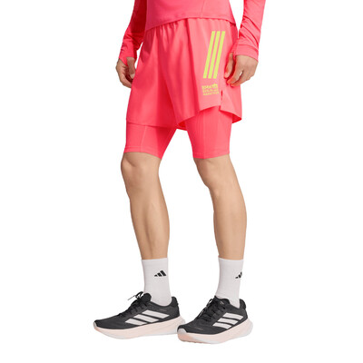 adidas BMW Berlin Marathon Climacool 2-in-1 Herren Shorts - AW26
