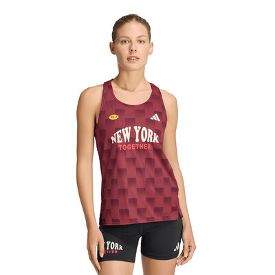 adidas Adizero NYC mujer running camiseta sin mangas - AW26