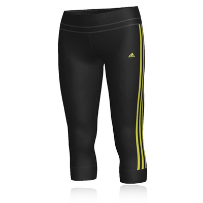 adidas Lady Essential MF 3 Stripe Capri Tights | SportsShoes.com