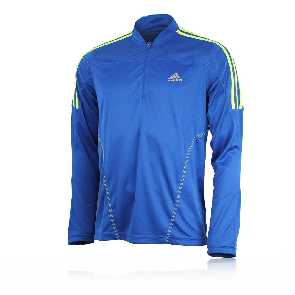 adidas Response Half Zip Long Sleeve Running Top | SportsShoes.com