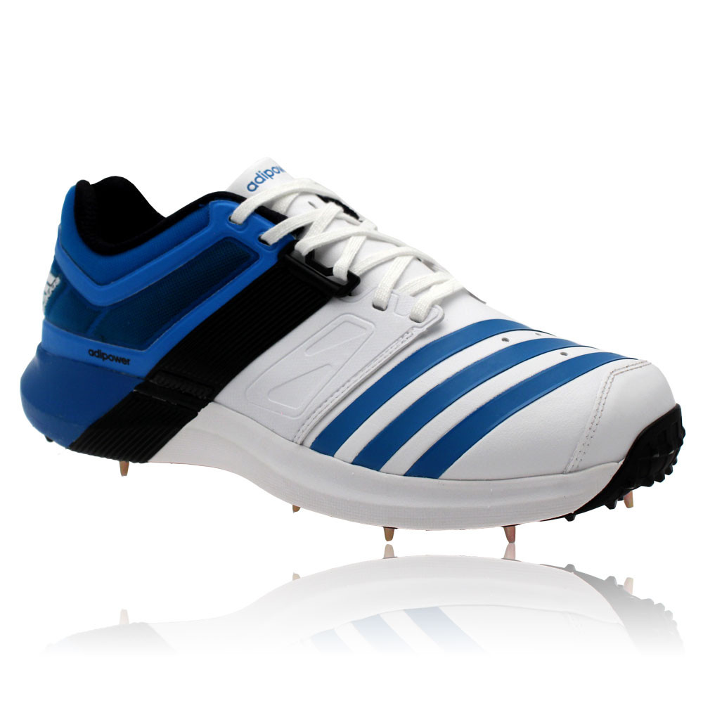 Buy Adidas AdiPower Vector Mid-Cut Cricket Shoes (White/Solred/Blue) Online India