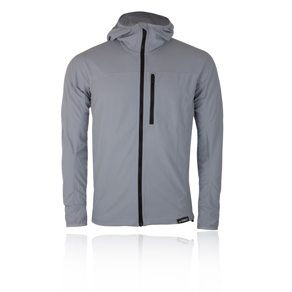 Adidas Terrex Tracerocker Mens White Long Sleeve Zip Hoody Hooded ...