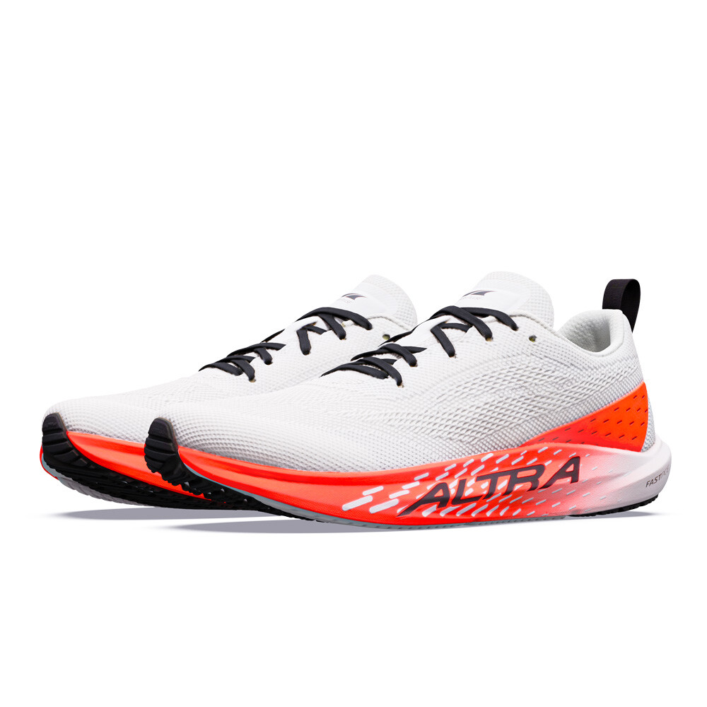 White/ Black/ Fiery Coral