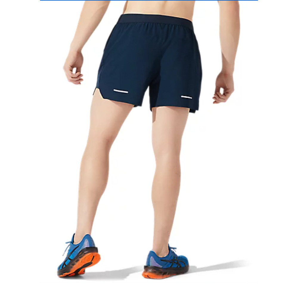 asics road 5in short