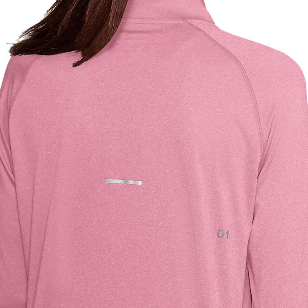 half zip ladies running top