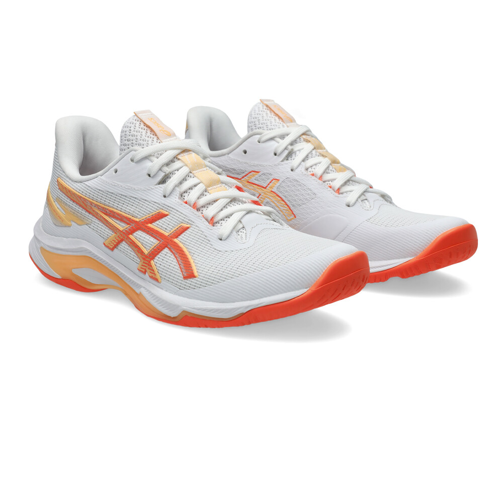 White/Vivid Coral
