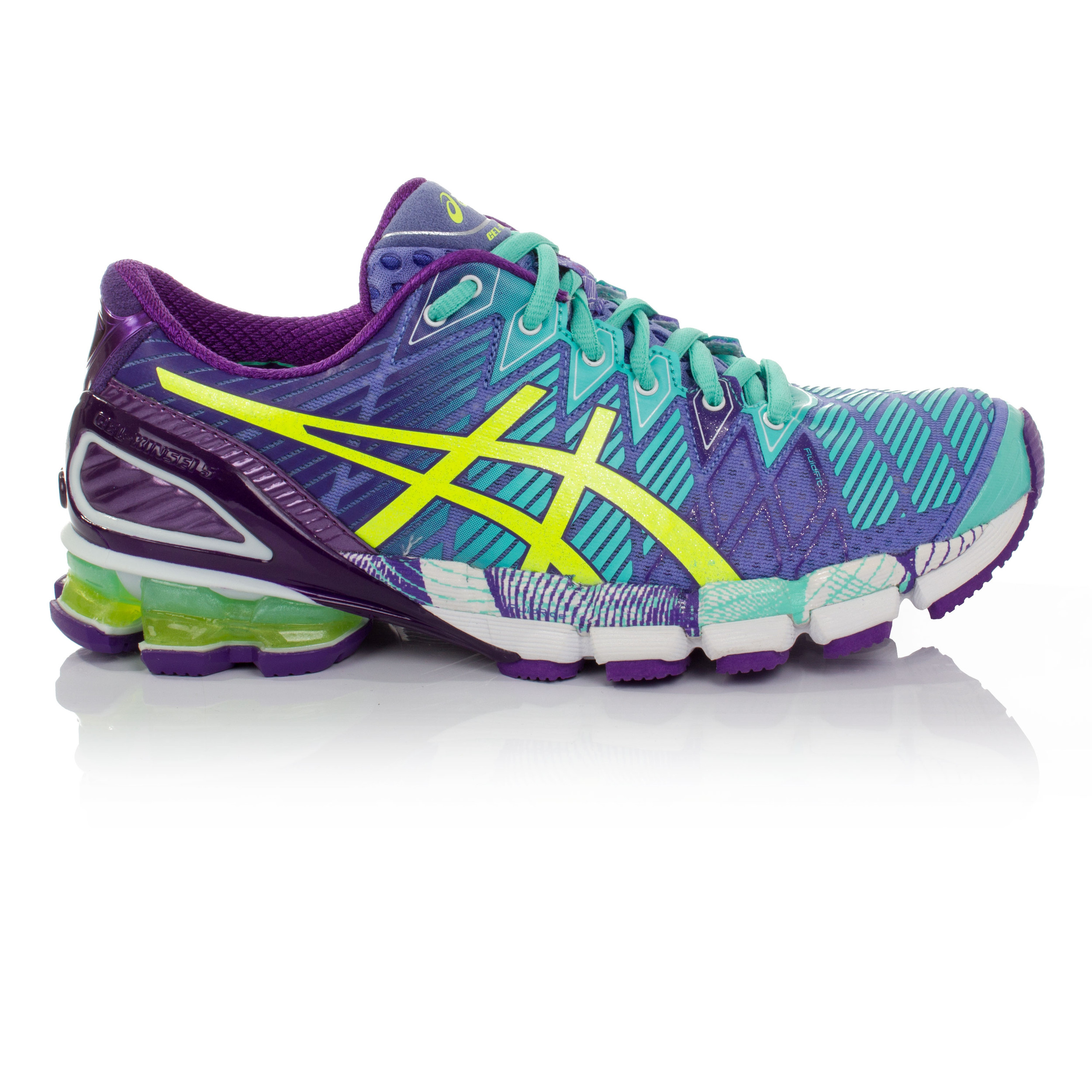 ASICS Gel Kinsei 5 da Donna Verde Viola Imbottite Corsa Scarpe da ginnastica scarpe sportive ASICS Gel Kinsei 5 da Donna Verde Viola Imbottite Corsa Scarpe da ginnastica scarpe sportive