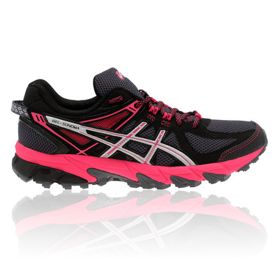 black asics womens runners