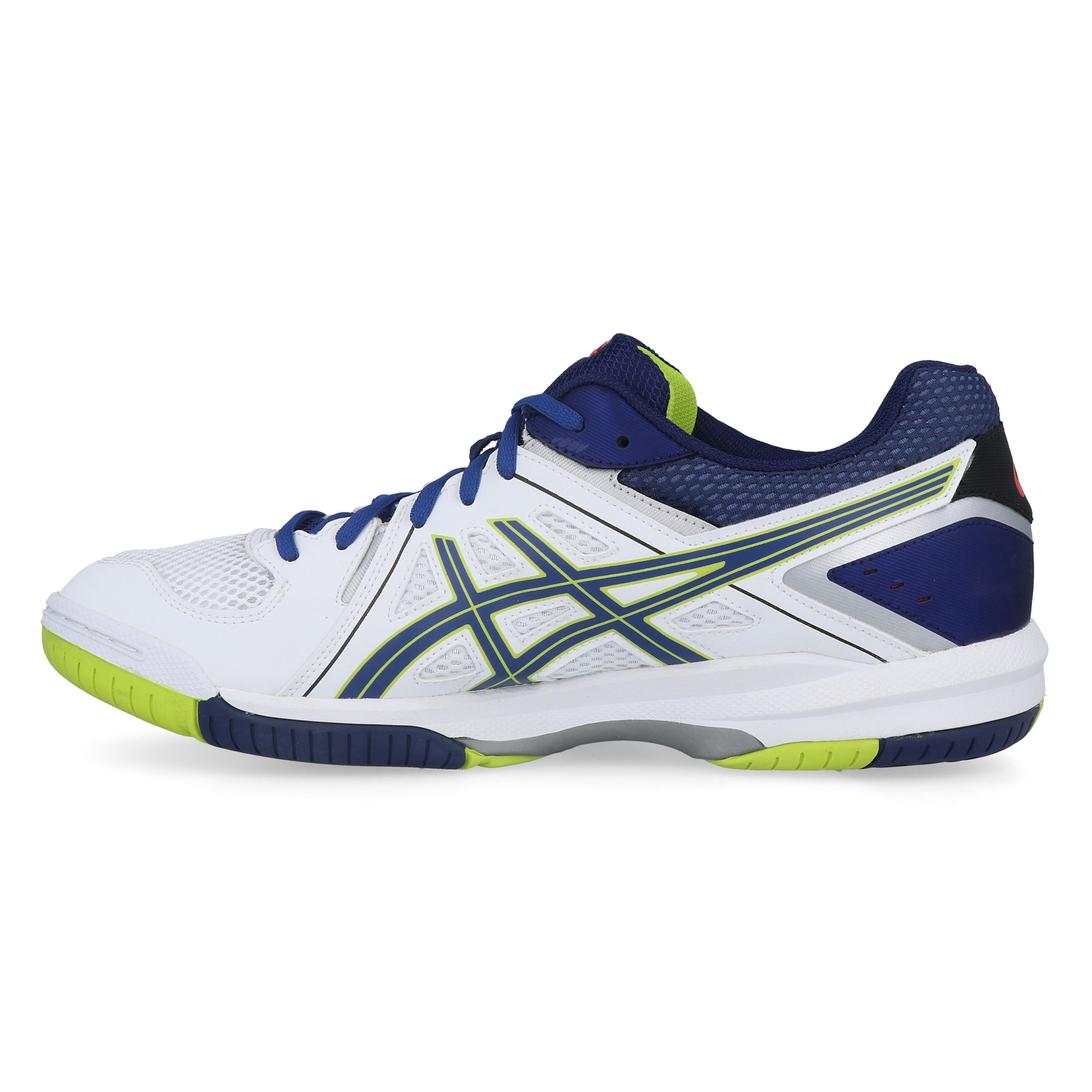 Asics Mens Gel-Task Indoor Court Shoes Blue White Yellow Sports Badminton Squash