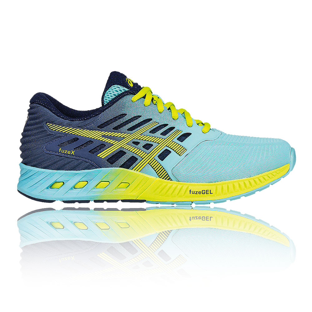 Asics Donna Blu Giallo Fuze X Scarpe Da Corsa Ginnastica Sport Sneakers Asics Donna Blu Giallo Fuze X Scarpe Da Corsa Ginnastica Sport Sneakers