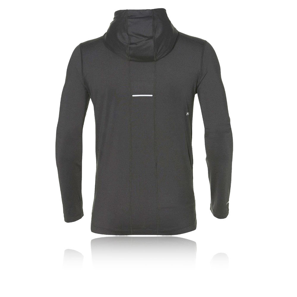 felpa asics grigia con cappuccio