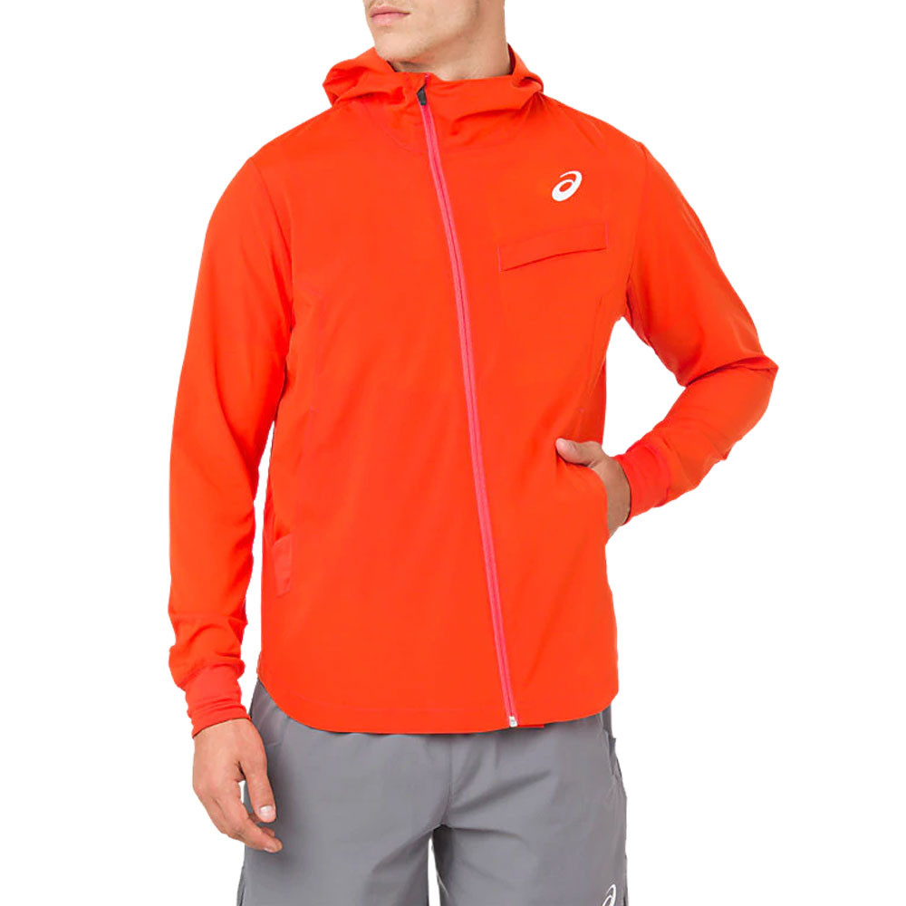 giacca asics con cappuccio