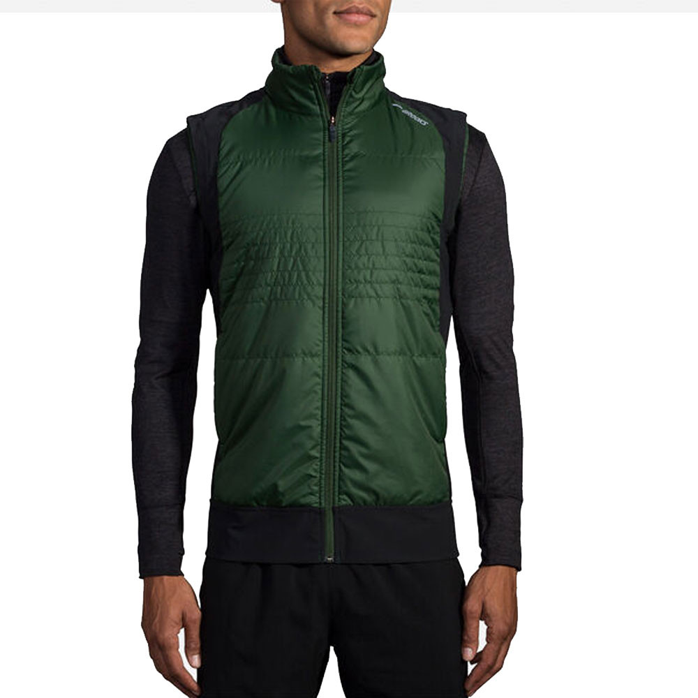 brooks vest green