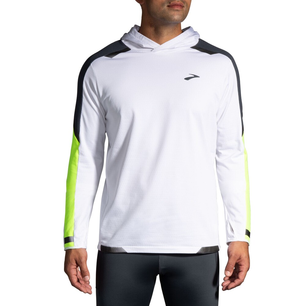 run visible thermal hoodie