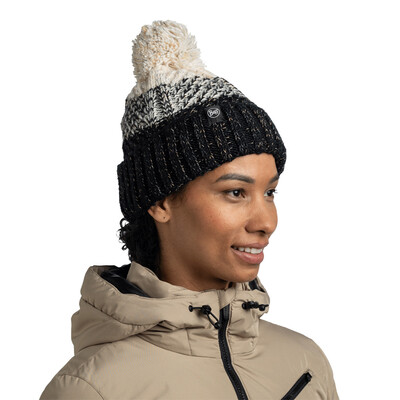 Buff Knitted and Polar Akna Beanie - AW25