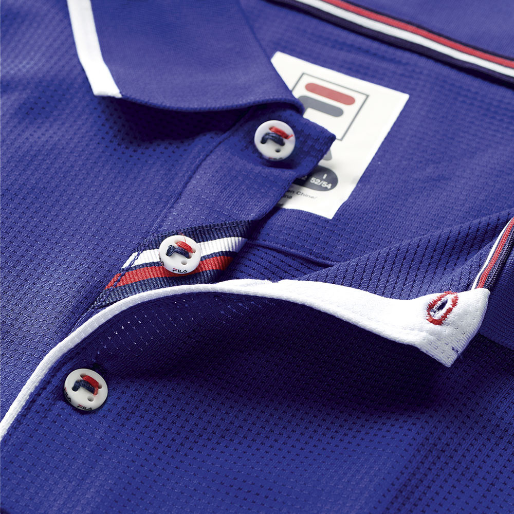 Detalles de Fila Hombre Mesh Tenis Polo Camisa Azul Deporte Transpirable Peso Ligero Detalles de Fila Hombre Mesh Tenis Polo Camisa Azul Deporte Transpirable Peso Ligero