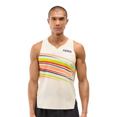 Hoka Race Day hombre running camiseta sin mangas - SS26