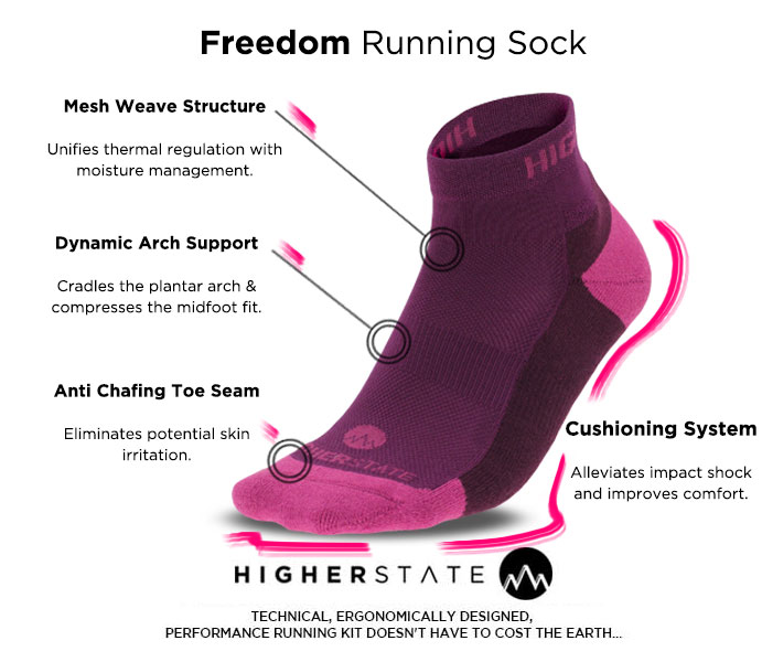 Higher State Freedom Women's Running Sock