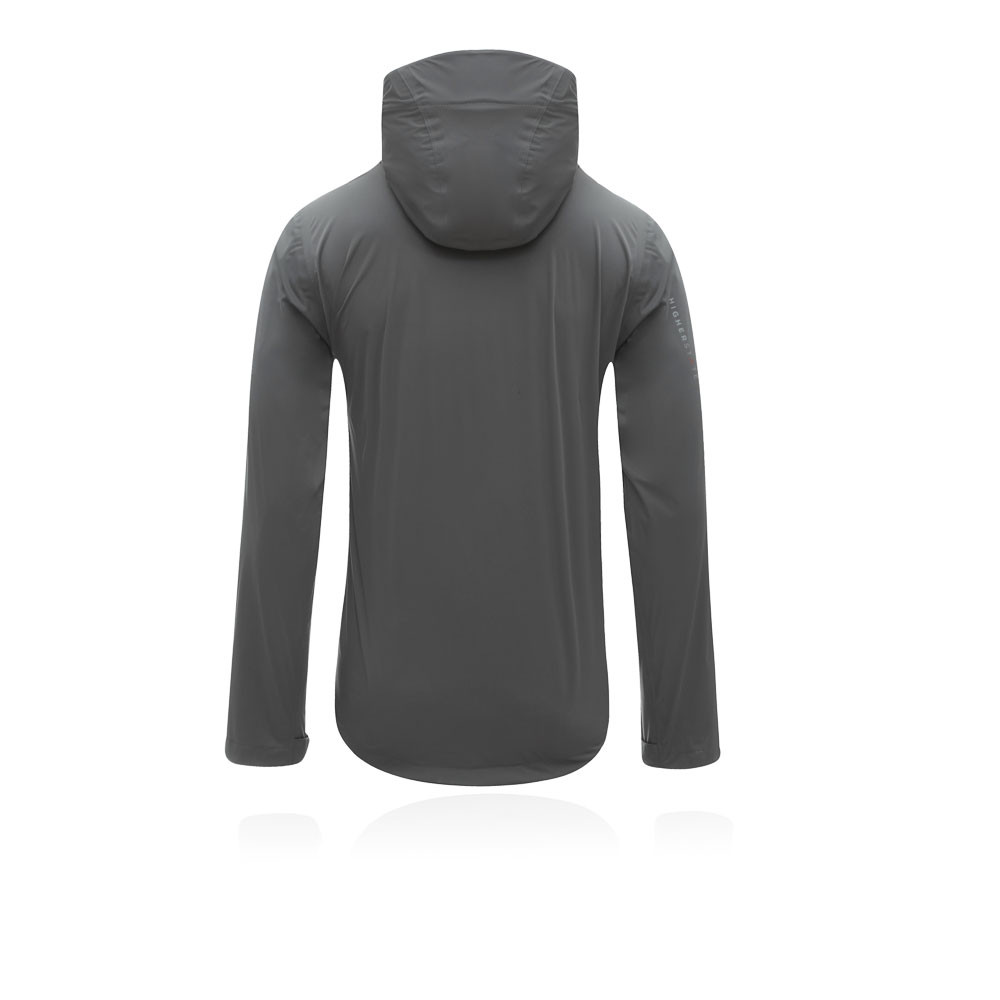 Higher State Lite Mens Grey Zip Trail Waterproof Windproof Hooded Jacket Top