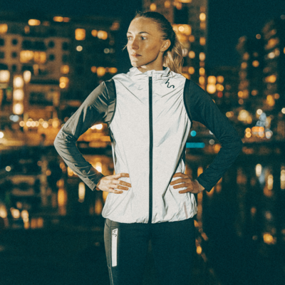 Higher State Allover Reflect Women's Run Gilet - AW25