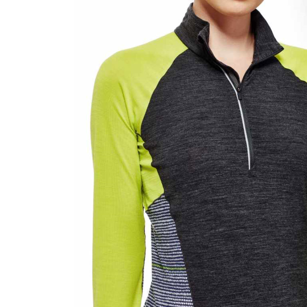 Icebreaker Comet Long Sleeve Half Zip Impulse Women's Running Top