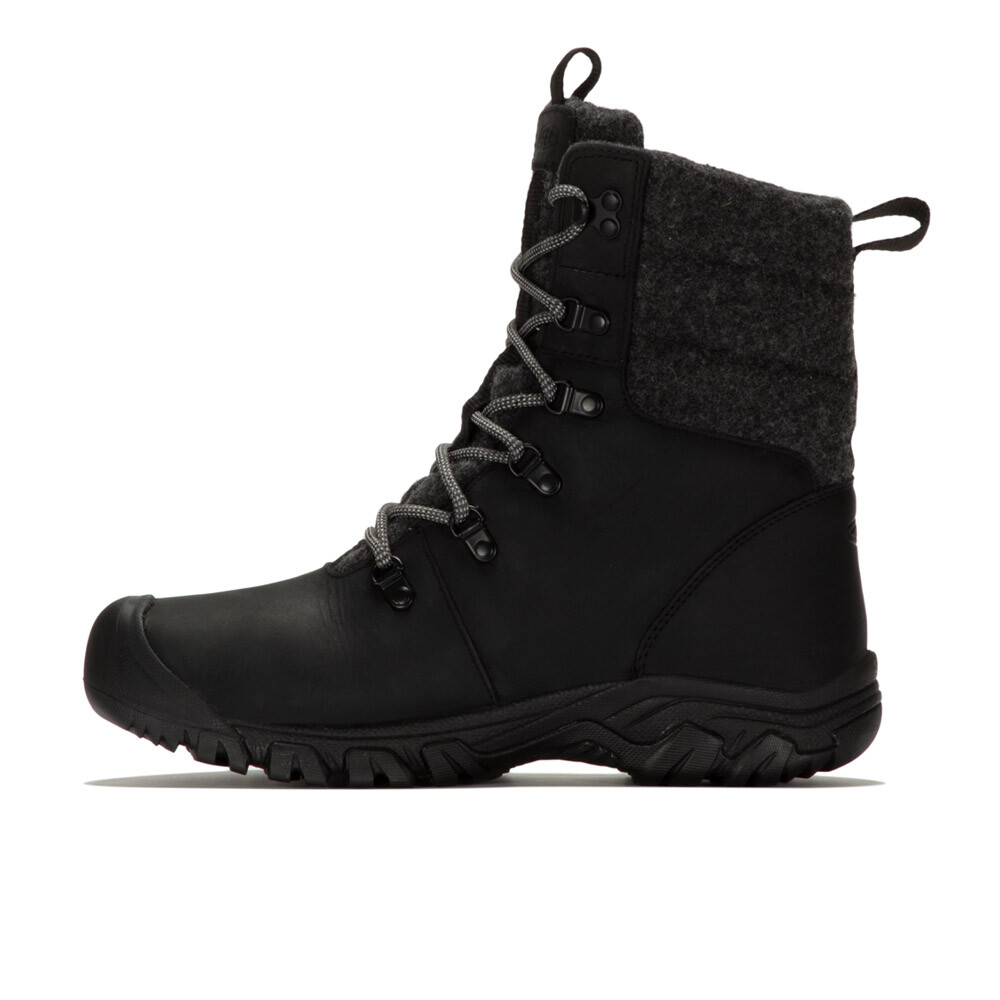 Keen Women's Greta Tall Waterproof Boots- Black/ Black Plaid