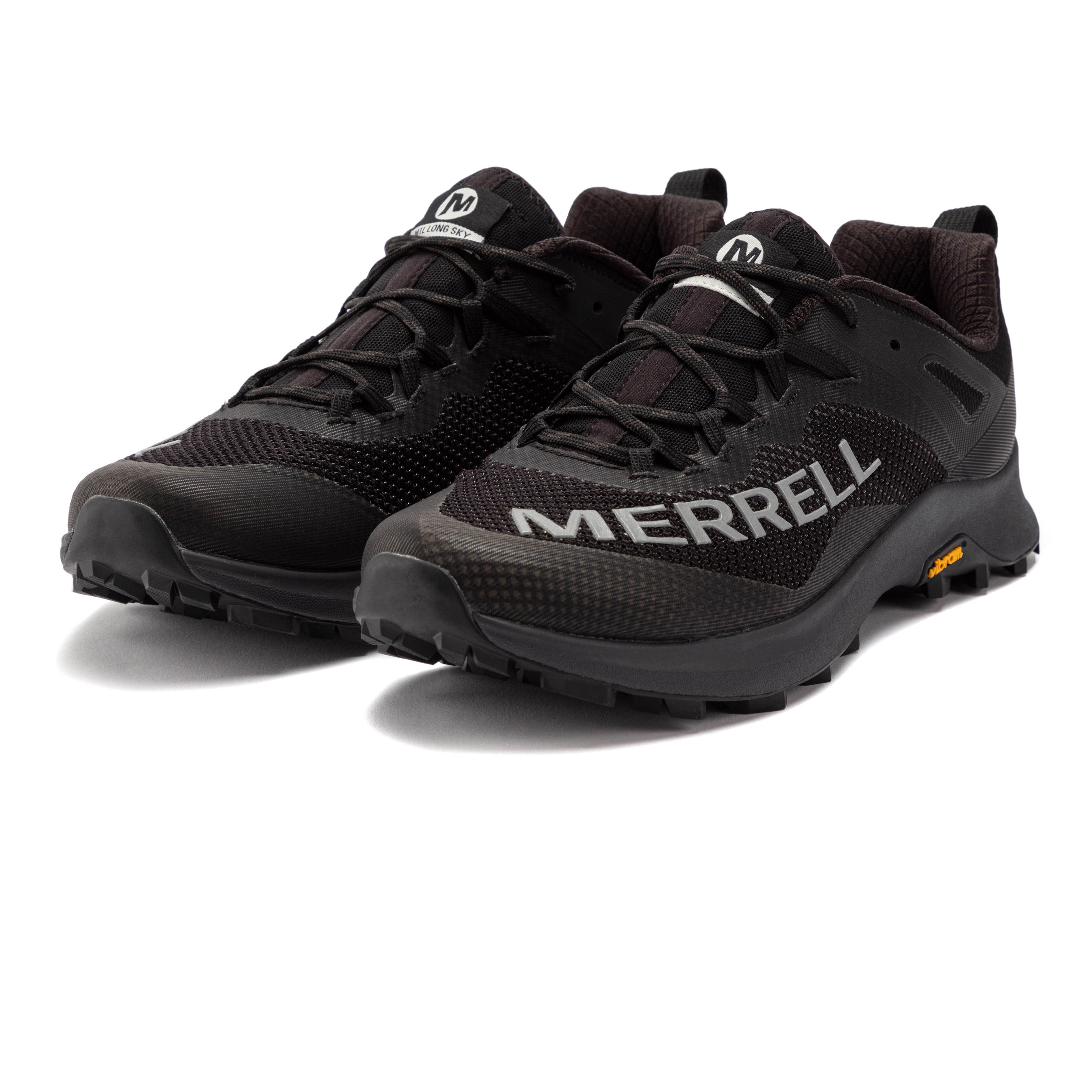 MERRELL MERRELL MENS MTL LONG SKY TRAIL RUNNING SHOES TRAINERS SNEAKERS BLACK