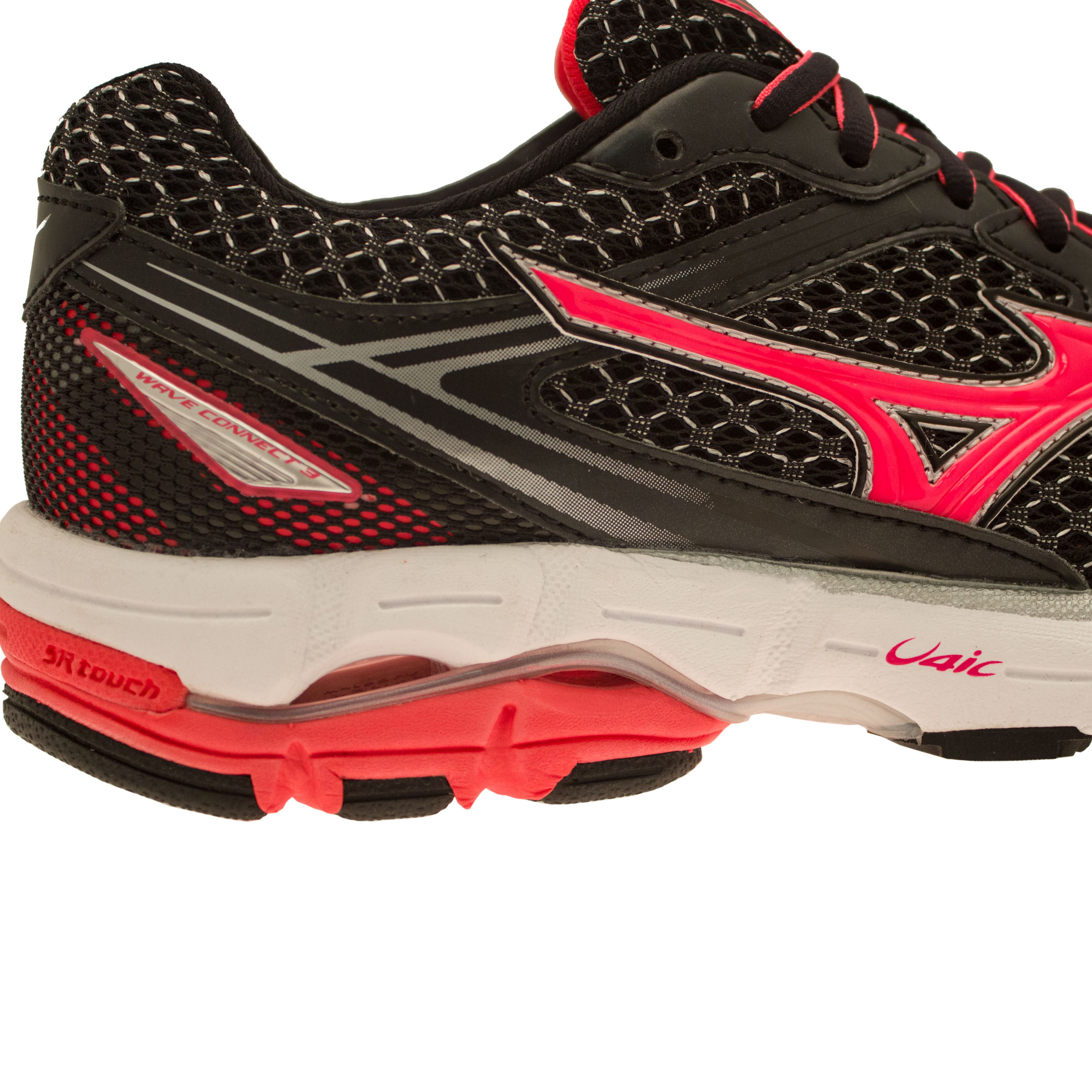 Mizuno Wave Connect 3 Womens Pink Black Support Running Shoes ... Mizuno Wave Connect 3 Womens Pink Black Support Running Shoes Trainers Pumps