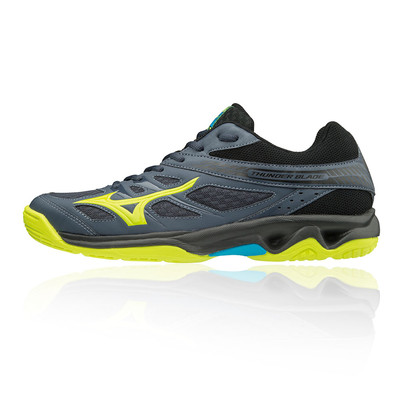 Mizuno Mens Wave Mirage 2 Indoor Court Shoes Blue Navy Sports Handball Trainers