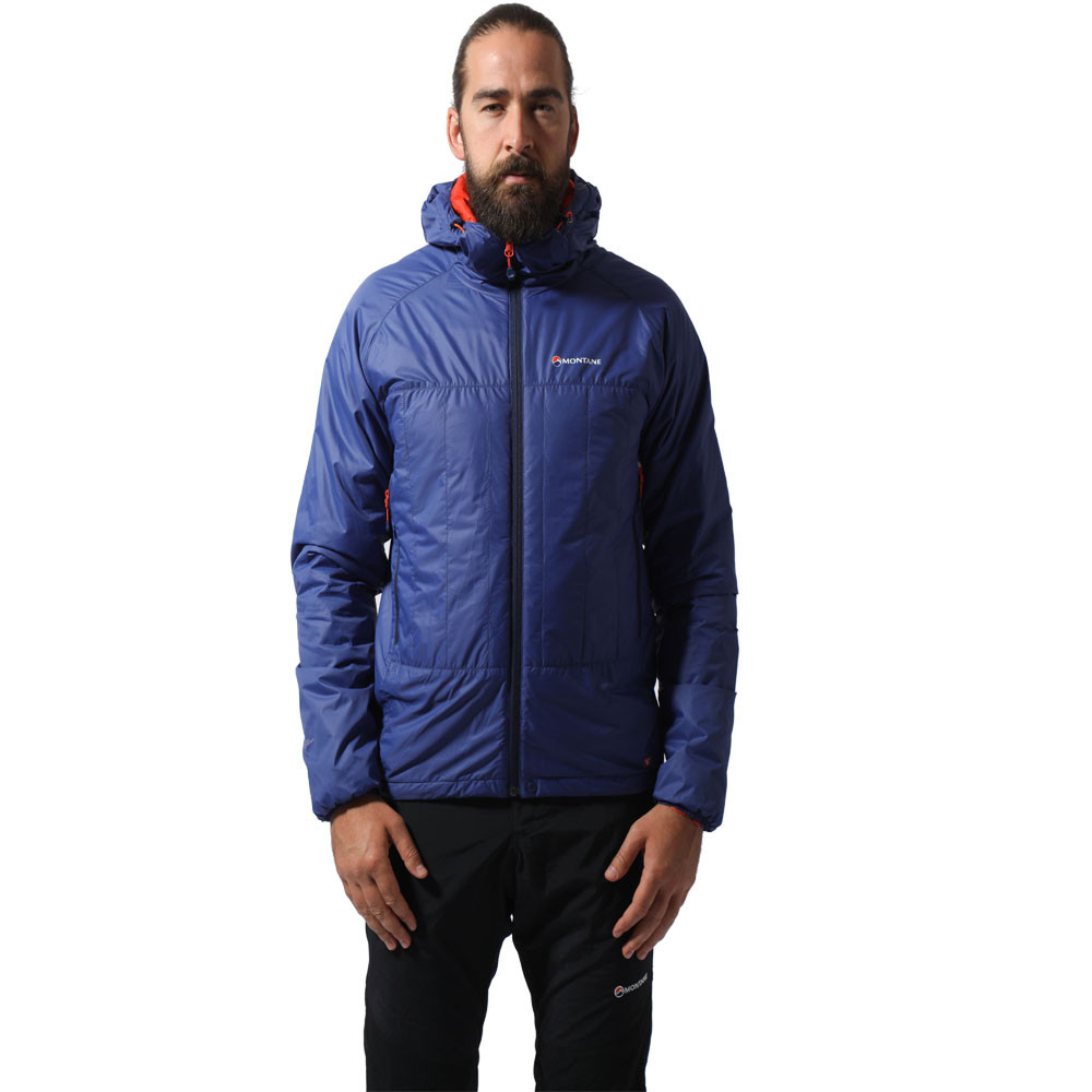 Montane Prism Mens Black Water Resistant Windproof Hooded Outdoors Jacket Top