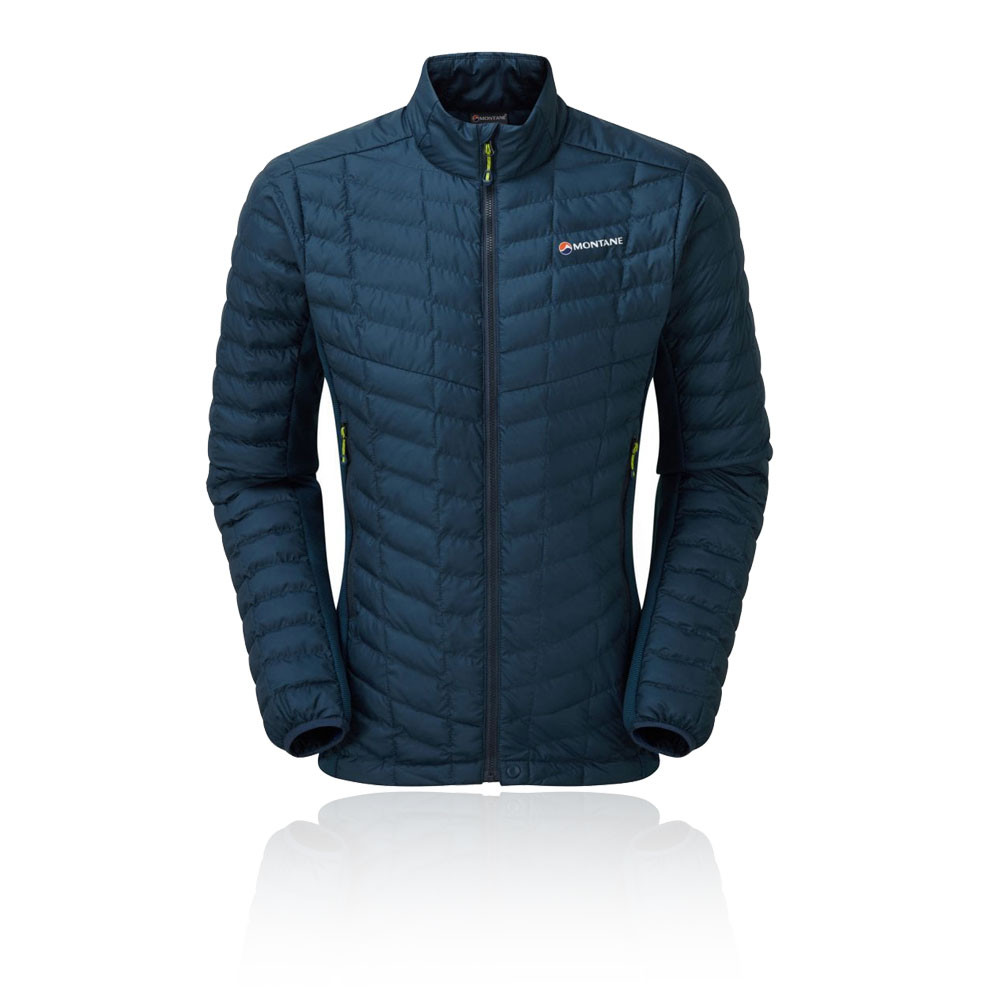 Montane Mens Icarus Stretch Micro Jacket Top Blue Sports Outdoors Full Zip Warm