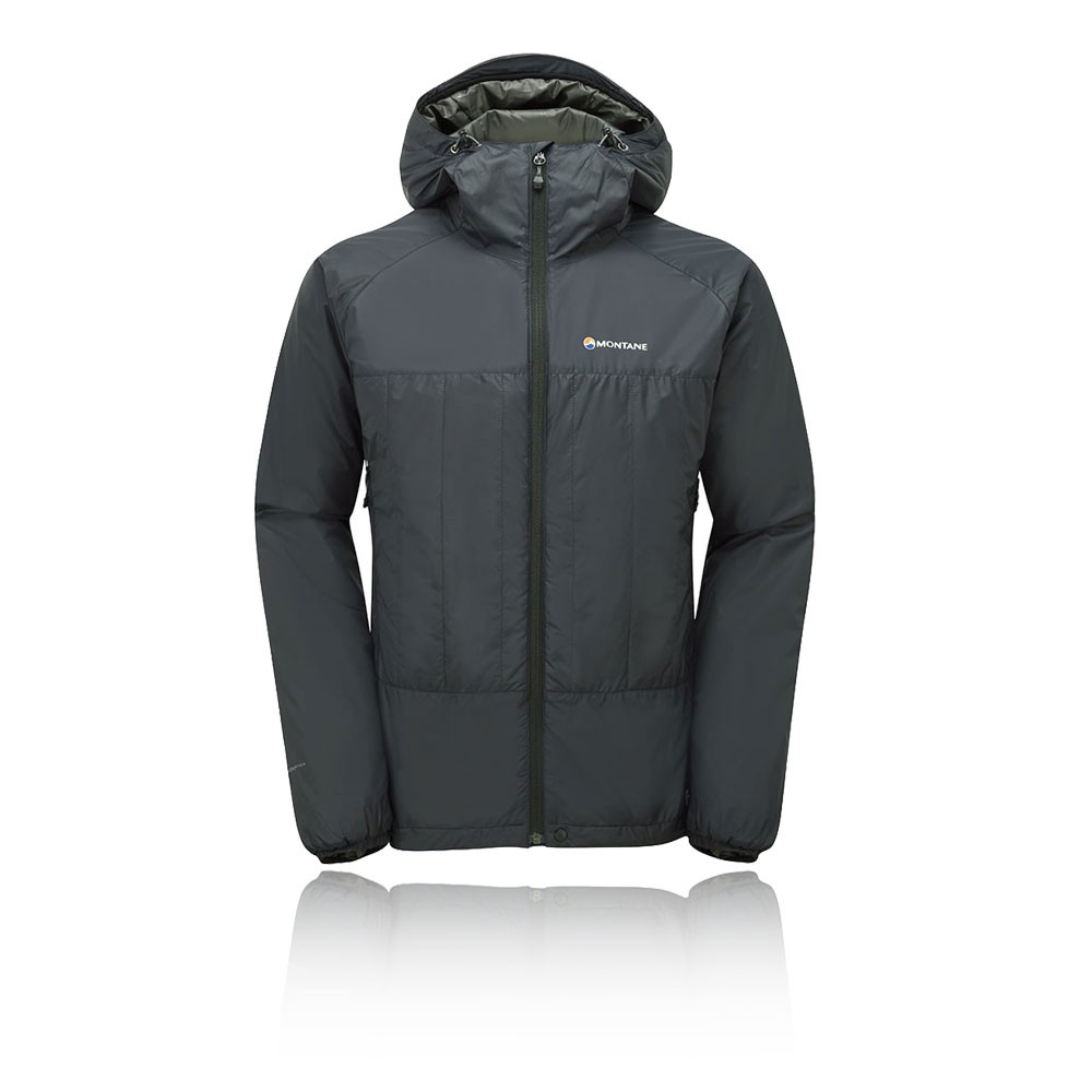 Montane Prism Mens Black Water Resistant Windproof Hooded Outdoors Jacket Top