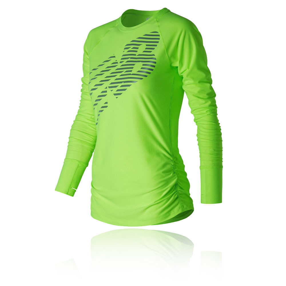 new balance long sleeve running top women's