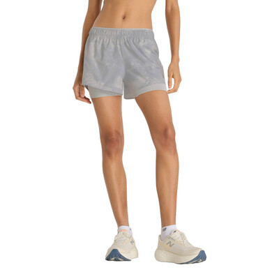 New Balance RC Printed 2-in-1 3 Pollice Donna Pantaloncini - AW25 New Balance RC Printed 2-in-1 3 Pollice Donna Pantaloncini - AW25