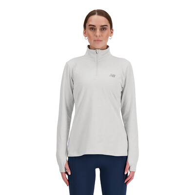 New Balance Sport Essentials Space Dye Quarter cremallera mujer Top - SS26