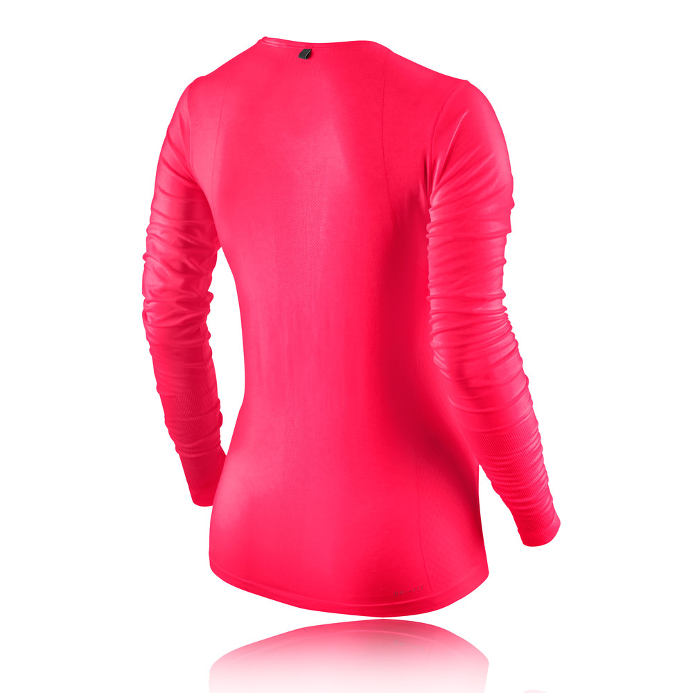 Nike - Dri-FIT Knit NV long-sleeved women's running top (white/grey) - buy it at the Keller 