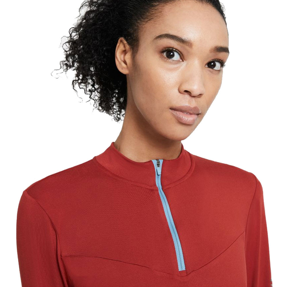 nike element half zip running top womens