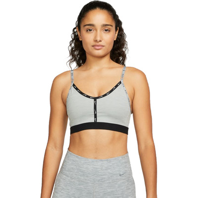 Nike Dri-FIT Indy Women's Light-Support Padded Logo Tape Sports Bra - HO21