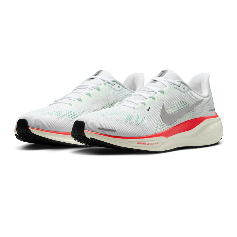 White/Barely Green/Bright Crimson/Metallic Silver