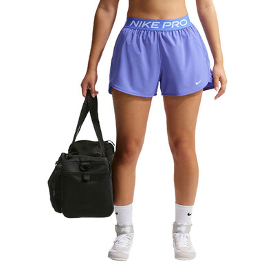 Nike Pro Dri-FIT Mid-Rise Brief-Lined 3 pulgada mujer pantalones cortos - SP26