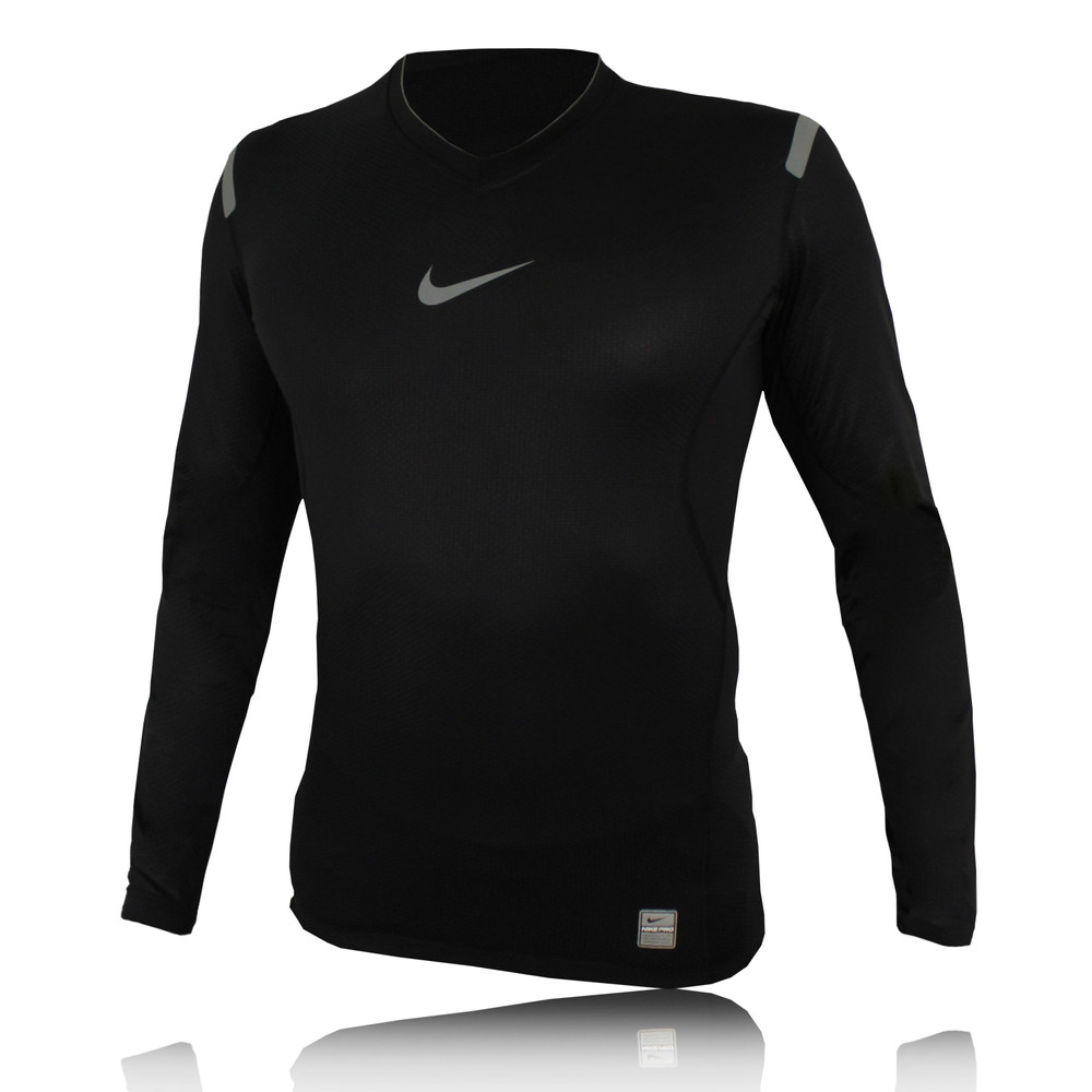 Nike Pro Vapor Long Sleeve Compression Running Top | SportsShoes.com
