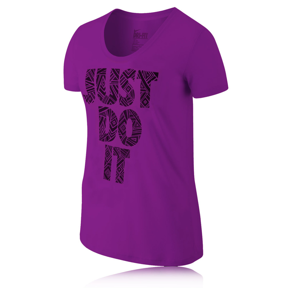 Nike Just Do It Tribal Womens Short Sleeve Running T-Shirt | SportsShoes.com